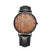 Alouette Luxury Men's Wrist Watch with Wood Watch Face (Black) - Trek Watches