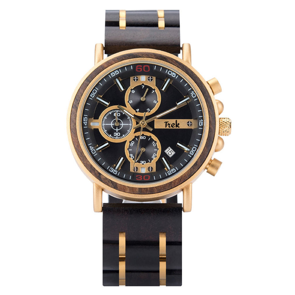 Valerio Chronograph - Dark Chocolate/Gold