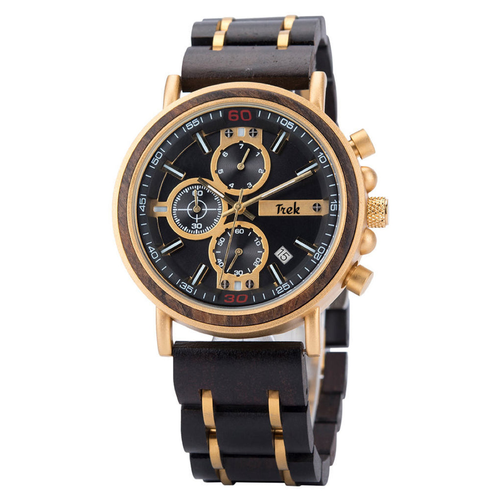 Valerio Chronograph - Dark Chocolate/Gold