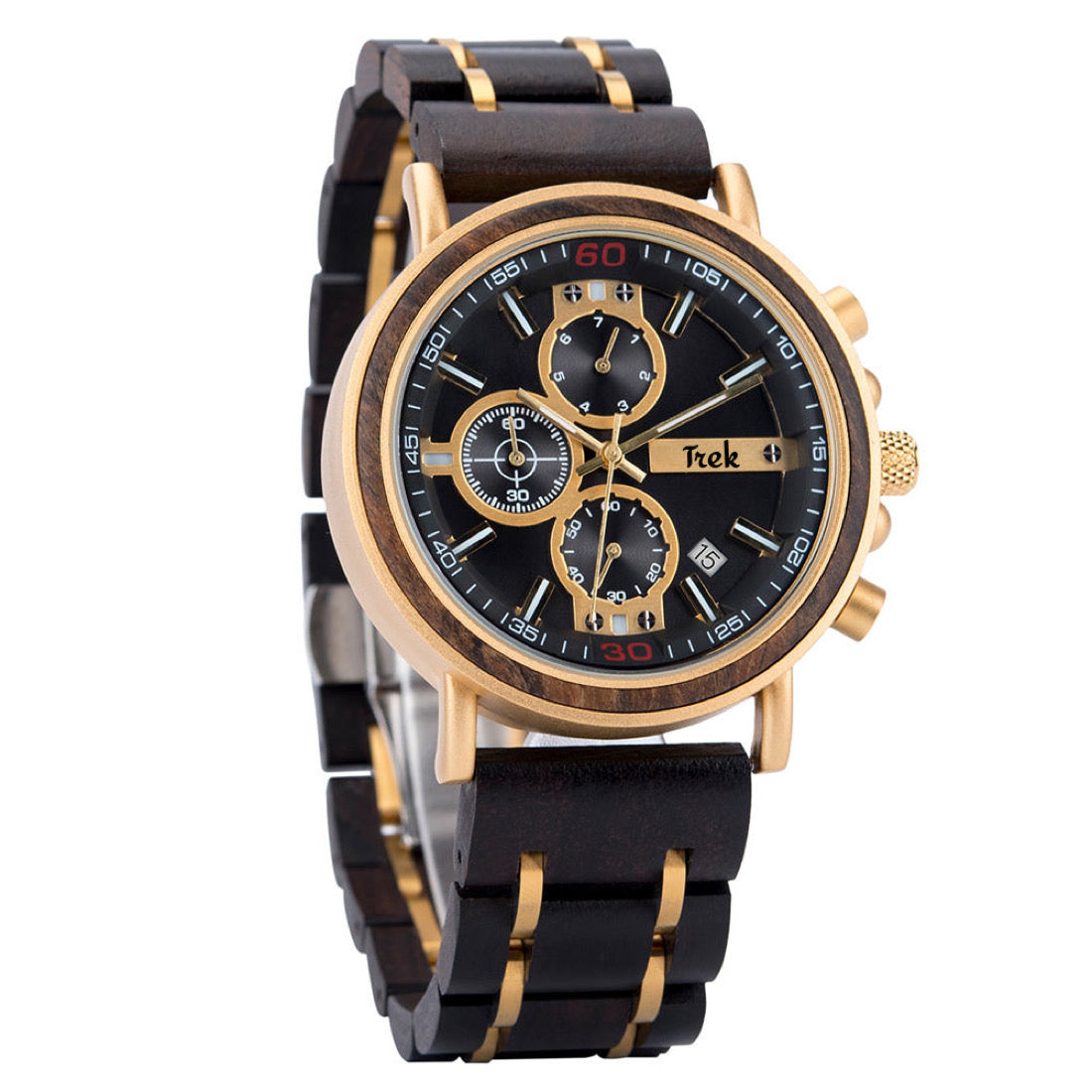 Valerio Chronograph - Dark Chocolate/Gold
