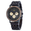 Darwin Men’s Luxury Chronograph Wood Watch (Black) - Trek Watches