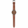 Alouette Luxury Men's Wrist Watch with Wood Watch Face (Brown) - Trek Watches